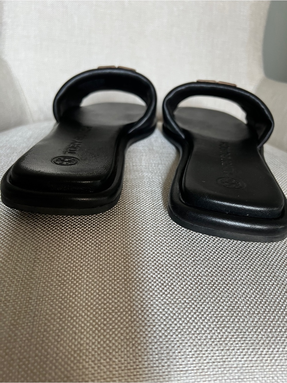Tory Burch Nappa Leather Double T Sport Slide — Size 8 - Picture 5 of 9